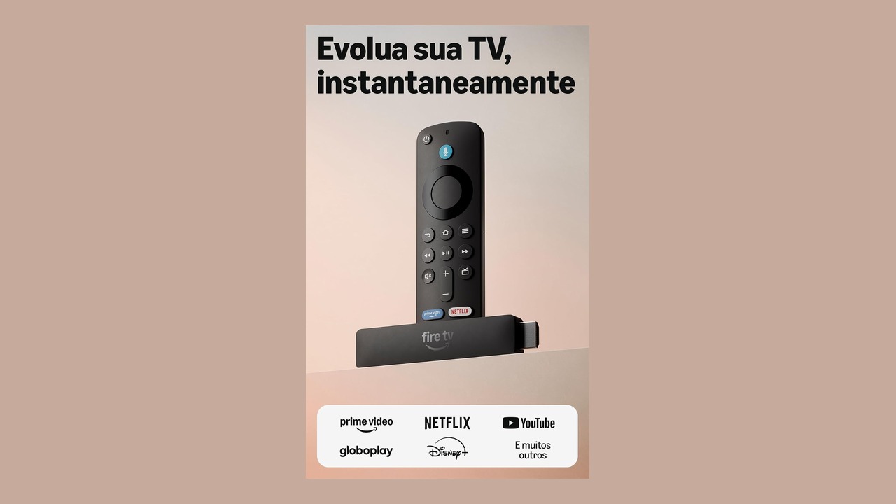 Amazon Fire TV Stick HD em arte de divulgação