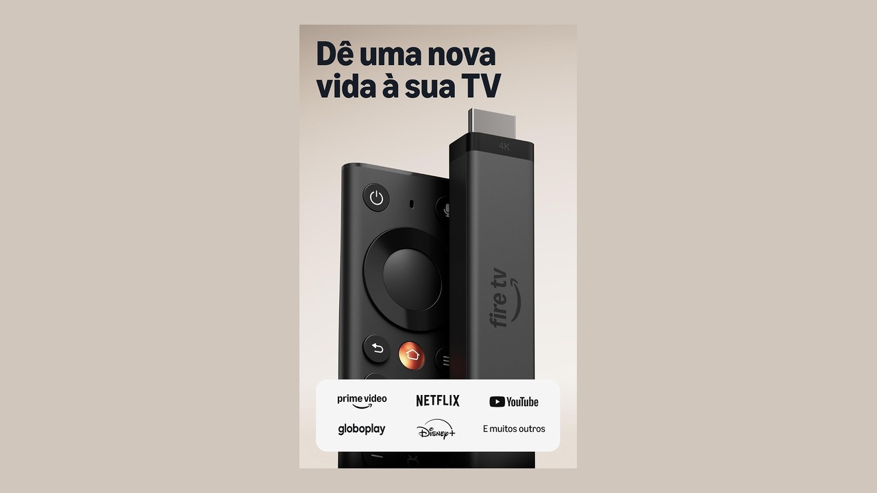 Amazon Fire TV Stick 4K em arte de divulgação