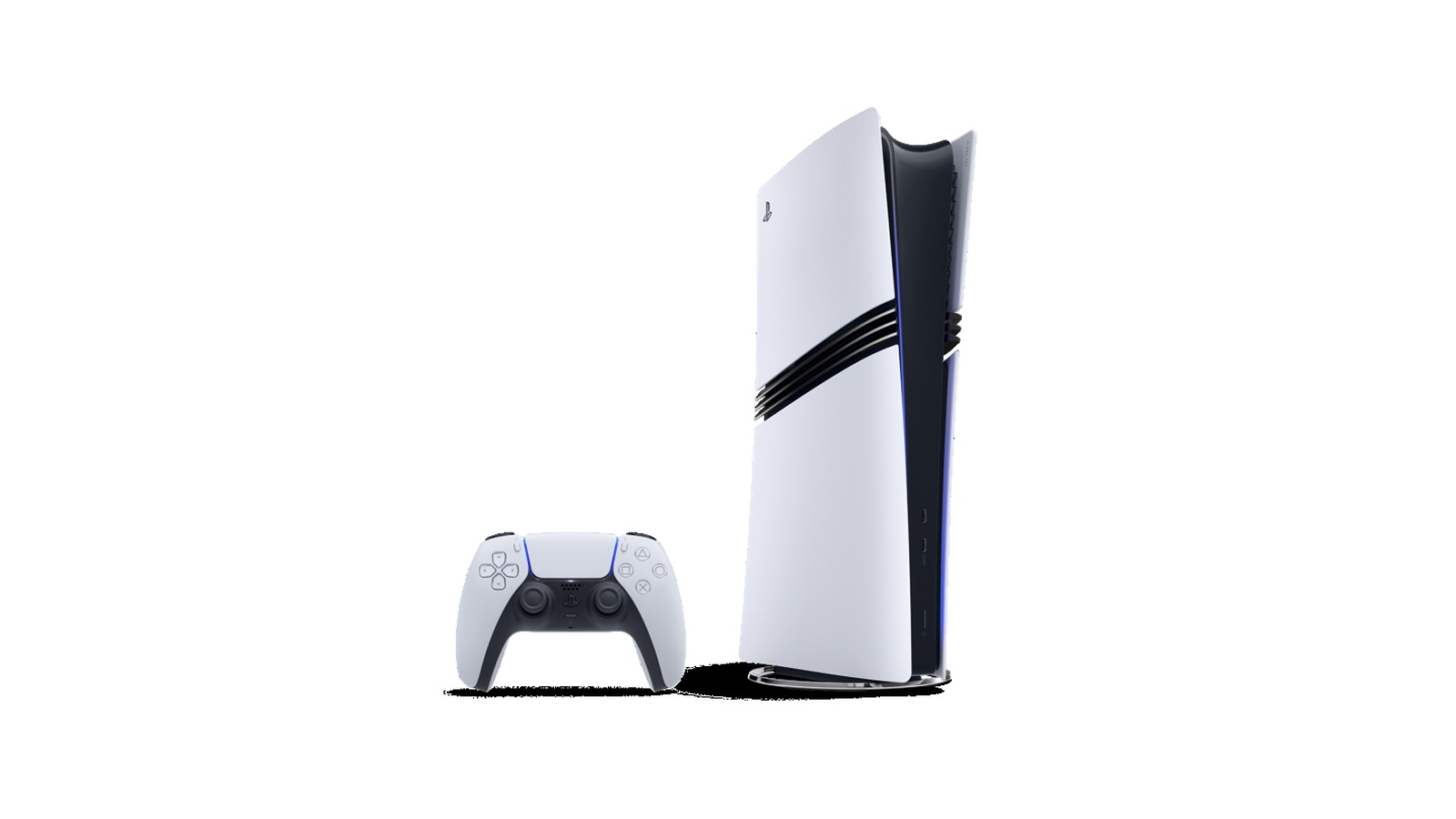PlayStation 5 Pro ao lado do controle DualSense